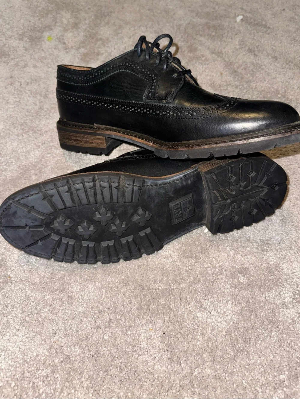 Frye James Lug Wingtip Oxfords